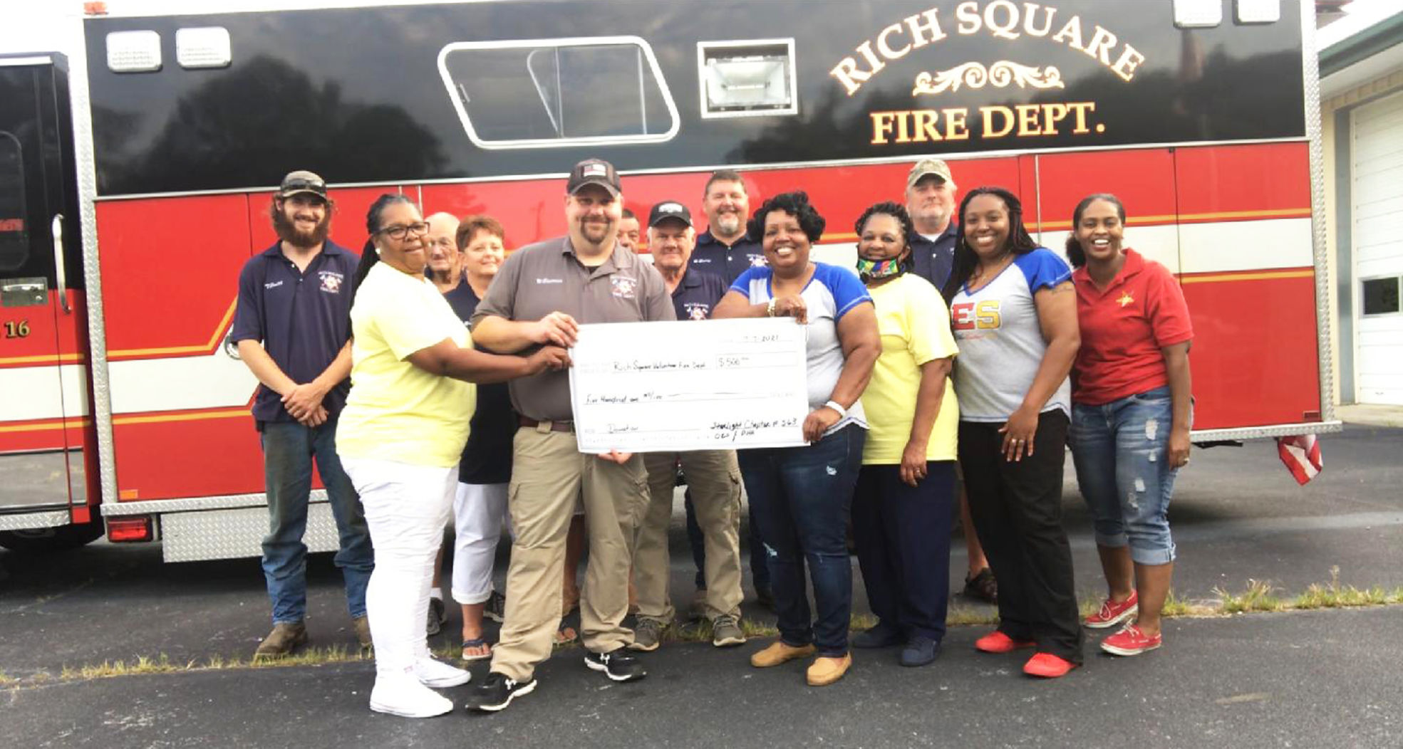 Donation made to Rich Square Fire Department